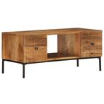 vidaXL Salontafel 90x45x40 cm massief mangohout, Minder dan 50 cm, 50 tot 100 cm, Verzenden, Nieuw