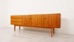 Vintage dressoir | Teak | 240 cm, Huis en Inrichting, Kasten | Dressoirs, 25 tot 50 cm, 200 cm of meer, Teakhout, Ophalen of Verzenden