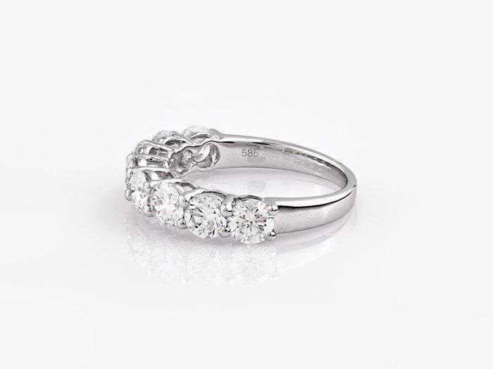 Ring - 14 karaat Witgoud - 2.49ct. tw. Diamant (Lab-grown), Sieraden, Tassen en Uiterlijk, Ringen