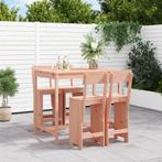 vidaXL 5-delige Tuinset massief douglashout, Verzenden, Nieuw, 5 zitplaatsen, Tuinset