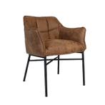 Retour Product! Buitenkansje: Eetkamerstoel cognac
