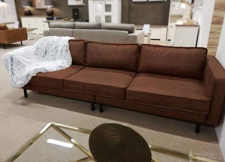 Bankstel Westervoort - rechte banken - Bruin, Huis en Inrichting, Banken | Bankstellen, Nieuw, Stof