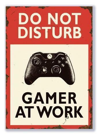 Xbox controler Do not Disturb Gamer at Work, Huis en Inrichting, Woonaccessoires | Wanddecoraties, Nieuw, Verzenden