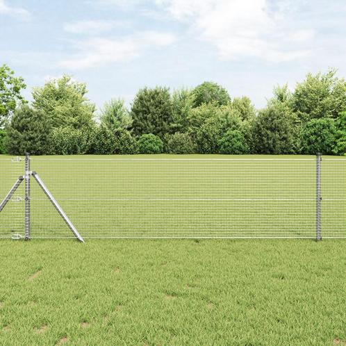 vidaXL Gelast Draadhek 0,8x50 m - Gegalvaniseerd Staal, Tuin en Terras, Schuttingen, Nieuw, Verzenden