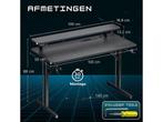 Five Stars® Game Bureau - 100x50x75 cm - Game Bureau met LED, Verzenden, Nieuw
