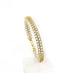 Gouden Franse gourmet schakel armband | 19,5 cm, Sieraden, Tassen en Uiterlijk, Armbanden, Ophalen of Verzenden, Gebruikt, Overige kleuren