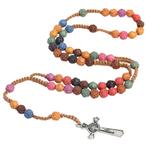 Fako Bijoux® - Ketting - Rozenkrans - Bloemen Acryl -, Sieraden, Tassen en Uiterlijk, Kettingen, Verzenden, Nieuw