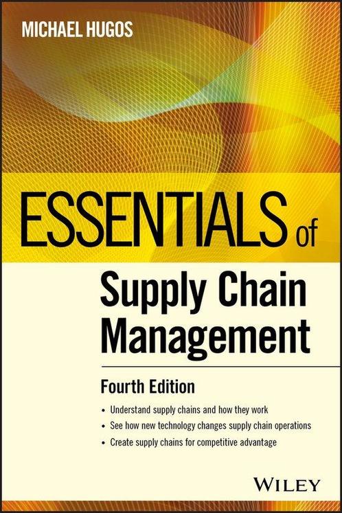 Essentials of Supply Chain Management 9781119461104, Boeken, Overige Boeken, Gelezen, Verzenden