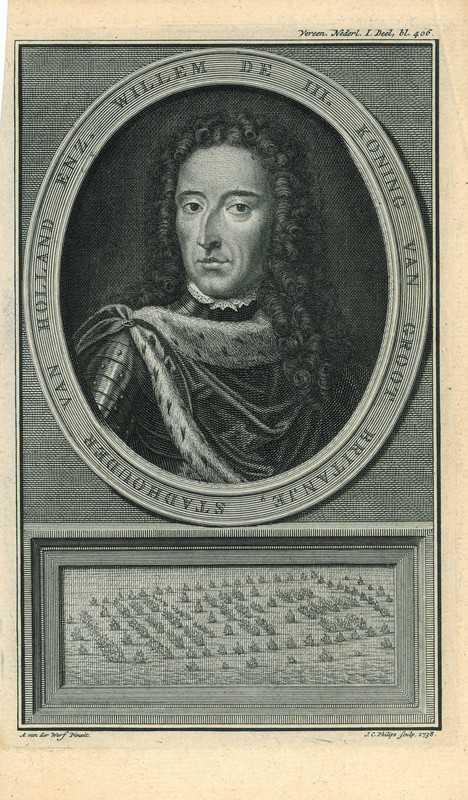 Portrait of William III of England, Antiek en Kunst, Kunst | Etsen en Gravures