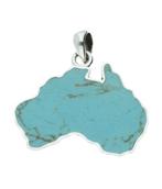 Zilveren Australië met turquoise edelsteen kettinghanger, Sieraden, Tassen en Uiterlijk, Kettinghangers, Verzenden, Nieuw