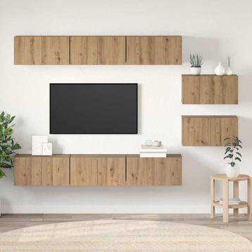 vidaXL Tv-meubelset 8 pcs artisanaal eikenkleurig 60 x 30 x beschikbaar voor biedingen