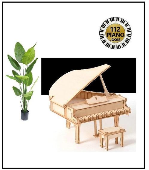 Bouwpakket hout Vintage vleugelpiano puzzel speelgoed DIY, Hobby en Vrije tijd, Knutselen, Nieuw