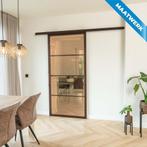 Stalen Schuifdeur met koofsysteem 4 Vlaks Brons Maatwerk Bro, Nieuw, Metaal