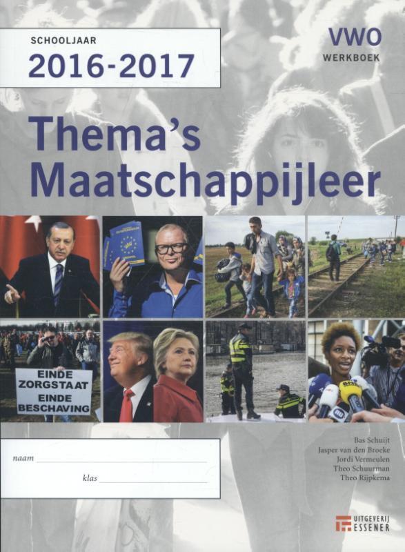 Themas maatschappijleer VWO 2016 2017 werkboek 9789086742097, Boeken, Filosofie, Zo goed als nieuw, Verzenden