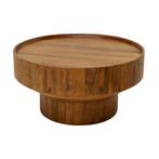 *WOONWINKEL* Kare Design Tessa Ronde Salontafel Mangohout 80, Huis en Inrichting, Tafels | Salontafels, Verzenden, Nieuw