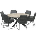 4 Seasons Outdoor Valencia Louvre dining tuinset 160xH75 cm, Tuin en Terras, Tuinsets en Loungesets, Ophalen of Verzenden, Nieuw