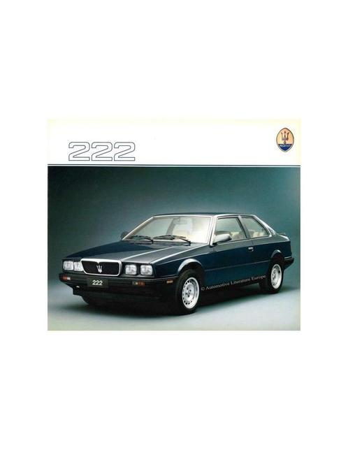 1988 MASERATI 222 BROCHURE ITALIAANS, Boeken, Auto's | Folders en Tijdschriften