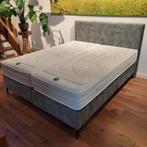 De Vries Home 2L boxspring, 160x200cm, Ophalen of Verzenden, 200 cm, Grijs, 160 cm