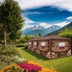 Paviljoen Almchalet met verwijderbare zijdelen - 9 m, Verzenden, Nieuw