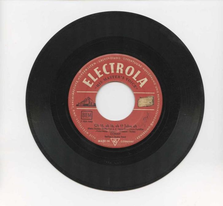 Conny Froboess – Ob 15, Ob 16, Ob 17 Jahre Alt / Holiday In, Cd's en Dvd's, Vinyl Singles, Ophalen of Verzenden