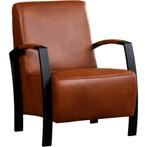 Leren fauteuil Glory - Granada Savannah (cognac), Huis en Inrichting, Fauteuils, Nieuw, 50 tot 75 cm, Leer, 75 tot 100 cm