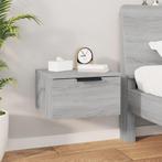 vidaXL Nachtkastje wandgemonteerd 34x30x20 cm grijs sonoma, Minder dan 45 cm, Verzenden, Nieuw, Minder dan 55 cm