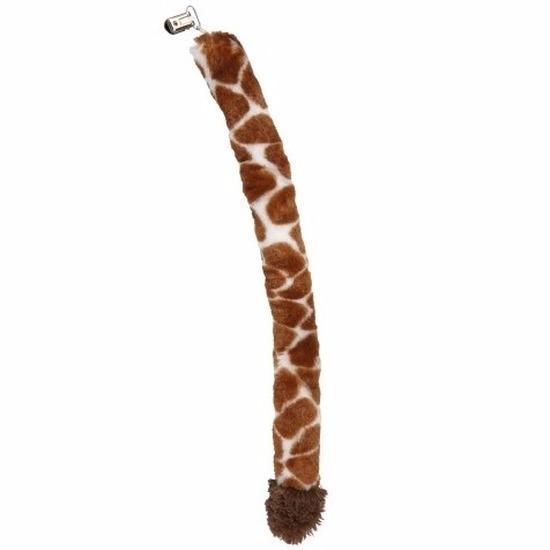 Pluche giraffe staart 50 cm - Verkleedaccessoires over, Hobby en Vrije tijd, Feestartikelen, Verzenden