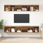 vidaXL Wand TV Kast 4 pcs Oud hout 37 x 37 x 107.5 cm, Minder dan 50 cm, Verzenden, 100 tot 150 cm, Nieuw
