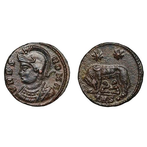 Authentieke bronzen Romeinse Follis munt, Postzegels en Munten, Munten en Bankbiljetten | Verzamelingen, Verzenden