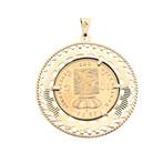 Gouden hanger van 10 gulden munt; Koning Willem De Derde..., Ophalen of Verzenden, Gebruikt, Goud, Overige merken