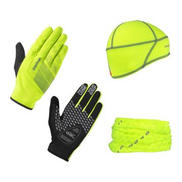 GRIPGRAB HI-VIS CYCLING ESSENTIALS YELLOW  Geschikdoos beschikbaar voor biedingen