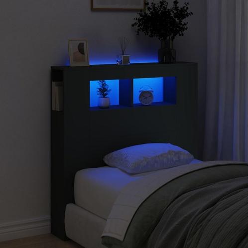 Zwart Hoofdeinde met LED 100cm - Luxe voor Minder! Tweede..., Huis en Inrichting, Slaapkamer | Bedden, 100 cm, 190 cm of minder