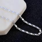 925 Sterling Zilver 2mm Charm Ketting - Voor Dames of Heren, Verzenden, Nieuw