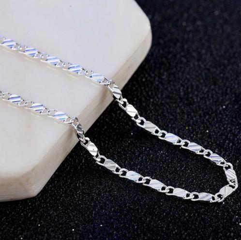 925 Sterling Zilver 2mm Charm Ketting - Voor Dames of Heren, Sieraden, Tassen en Uiterlijk, Kettingen, Verzenden
