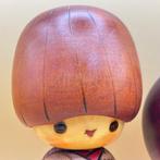Set van 2 creatieve Kokeshi-poppen – door Bitoku & Chie –