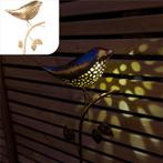 Solar Vogel Tuinsteker 90 cm (tuinverlichting), Tuin en Terras, Zonne-energie, Staal, Verzenden, Minder dan 50 watt
