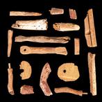 Oud-Egyptisch Houten modelbotonderdelen groep (Zonder, Antiek en Kunst