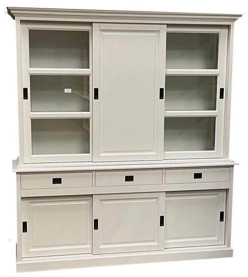 Buffetkast wit Deurne 200cm dichte middendeur, Huis en Inrichting, Kasten | Buffetkasten, Ophalen of Verzenden