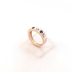 Zonder Minimumprijs - Ring - 9 kt. Roségoud, Zilver Diamant, Sieraden, Tassen en Uiterlijk, Ringen, Nieuw