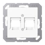 Jung AS500 Dubbele RJ45 Afdekking Platte Alpine Wit -, Verzenden, Nieuw, Overige typen