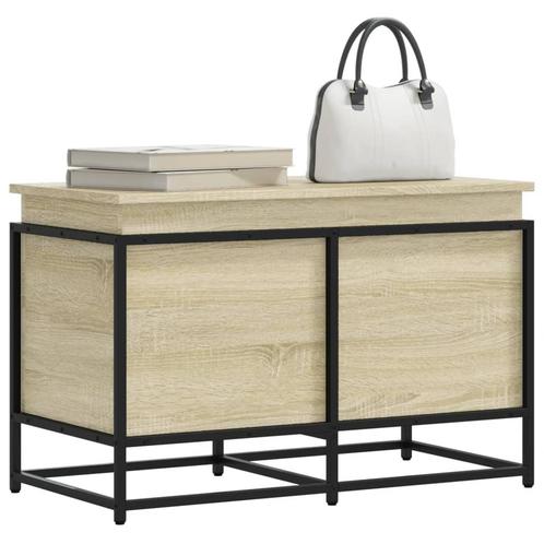 vidaXL Opbergbox met deksel 80x40x51,5 cm bewerkt hout, Huis en Inrichting, Woonaccessoires | Kisten, Nieuw, Verzenden