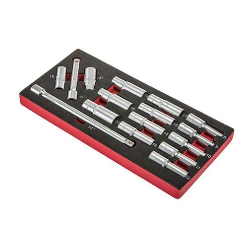Set lange doppen – lange doppenset ½ inch + 2 x bougiedop, Doe-het-zelf en Verbouw, Gereedschapskisten, Ophalen of Verzenden