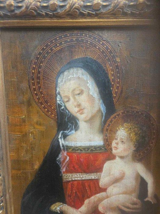 V. Galli (XX) - Madonna con Bambino, Antiek en Kunst, Kunst | Schilderijen | Klassiek