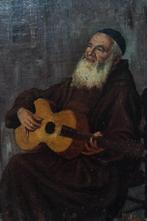 Scuola italiana (XX), firmato Motta - Il frate musicista