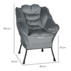 TRUUSK Fauteuil Woonkamer Loungestoel Gestoffeerde Relaxstoe, Huis en Inrichting, Verzenden, Nieuw