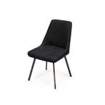 Eetkamerstoel Medemblik - eetkamerstoelen - Zwart, Huis en Inrichting, Nieuw, Zwart, Stof