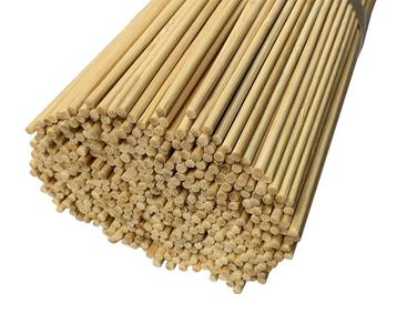 Set van 1000 lange bamboestokken (3 mm x 50 cm, aan één kan