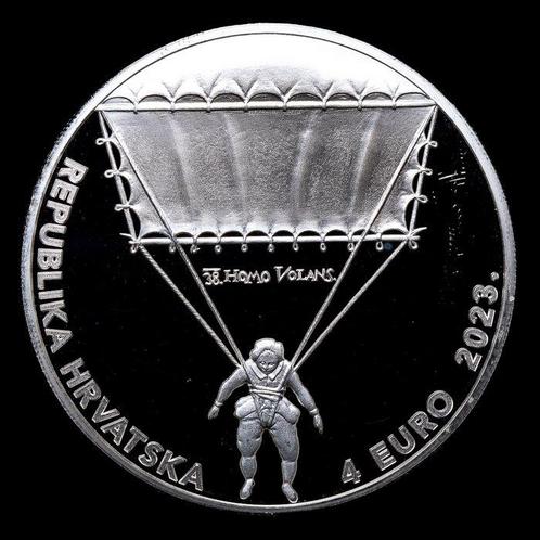 Kroatië. 4 Euro 2023 Faust Vrancic - Machinae Novae, Postzegels en Munten, Munten | Europa | Euromunten
