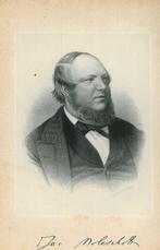 Portrait of Jacobus Jacob Albertus Willebrordus Moleschott, Antiek en Kunst, Kunst | Etsen en Gravures