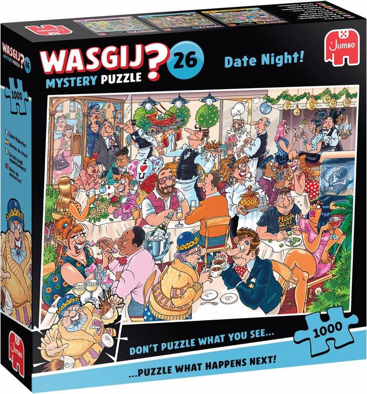 Wasgij Mystery 26 - Date Night! Puzzel (1000 stukjes) |, Hobby en Vrije tijd, Denksport en Puzzels, Nieuw, Verzenden